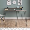 Ameriwood Home Haven L-Desk with Riser, Distressed Gray Oak