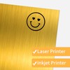Gold Printable Sticker Paper, 20 Sheets Printable Holographic Gold Sticker