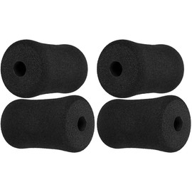Totority 4 Pcs Foam Foot Pads Roller Buffer Tube Cover for Home Gym Exercise Machine Equipment Replacement Pads for Leg Extension Weight Bench Inversion Table (5.31X2.95X2.95in)