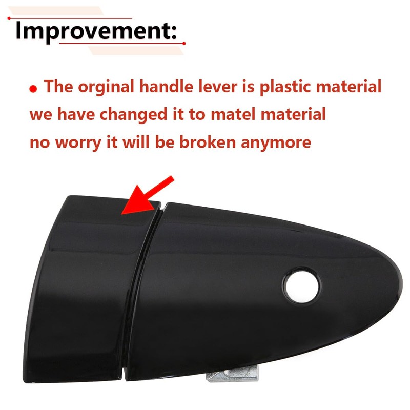 RLB-HILON Metal Exterior Door Handle Compatible with Honda CRZ CR-Z