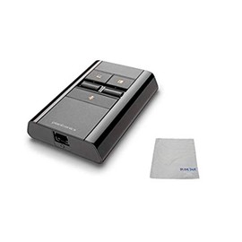 Global Teck Bundle of Plantronics MDA526 QD USB-A Smart Audio Processor EHS Corded Switcher/Mixer for Quick Disconnect Headsets for Desk Phones with Microfiber Cleaning Cloth