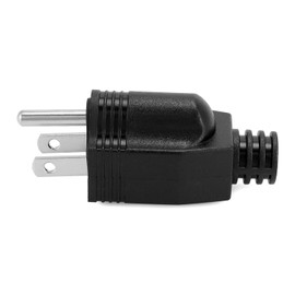 QWORK Electrical Replacement Plugs, 125 Volt, 15 Amp, 3 Prong with 2 Pole 3 Wire, Flame Retardant, Grounding for Home Appliances and Tools, 10 Pcs