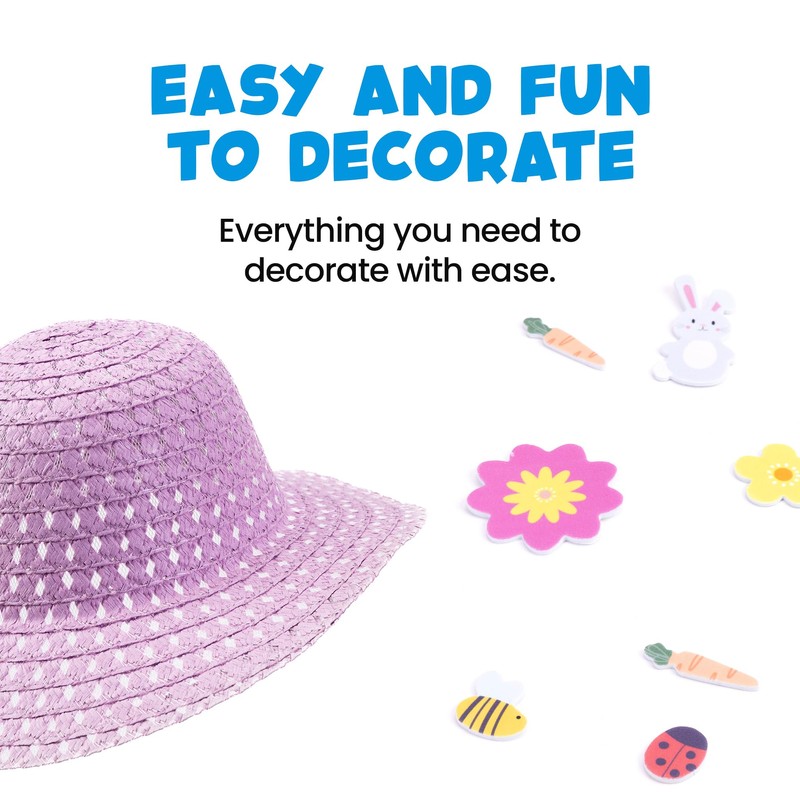 evelay Easter Bonnet Hat Craft Kit - Decorate Your Own
