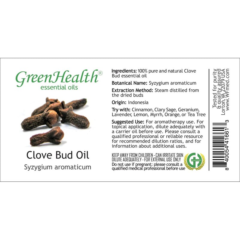 1 fl oz Clove Essential Oil (100% Pure & Uncut)