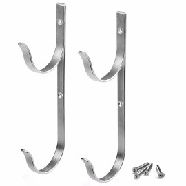 Pool Pole Aluminum Hanger Set with Screws for Pool Pole Net Brush Vacuum Hose