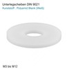 Washers M8 Plastic Polyamide Blank (White) – DIN 9021 –