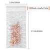 100Pcs Small Bubble Out Bag Pouches 2" x 3.15" Self-Seal