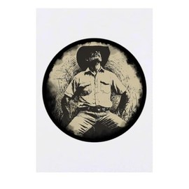 'Farmer Sitting in His Field' Temporary Tattoo - Water Resistant, Skin-Safe, Non-Toxic Transfer (TO00082673)