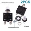 mxuteuk 2Pcs 30Amp Circuit Breakers Push Button Manual Reset 125/250V