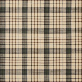 VHC Brands Cider Mill Prairie Plaid Curtain Panels, Tan, 63x36x18, Set of 2