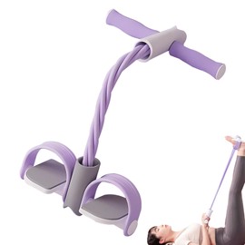 Pedal Resistance Band, Exercise Rope Pedal with Handles, Portable Sport Equipment Elastic Puller Band for Home Gym Yoga Pilates
