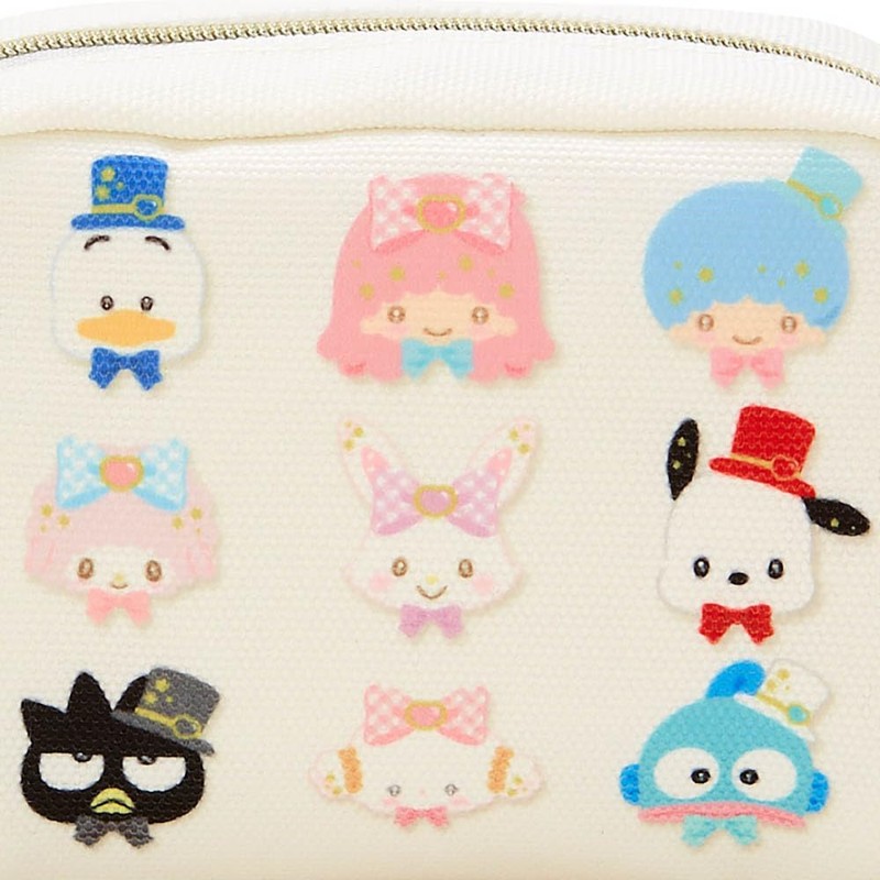 Sanrio 664618 Sanrio Characters Pouch (Let's Love More), Approx. Width