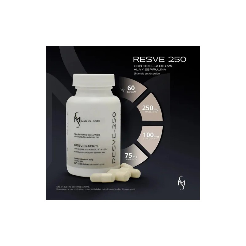 Resveratrol 500 Mg Cápsulas Con Semilla De Uva - Miguel