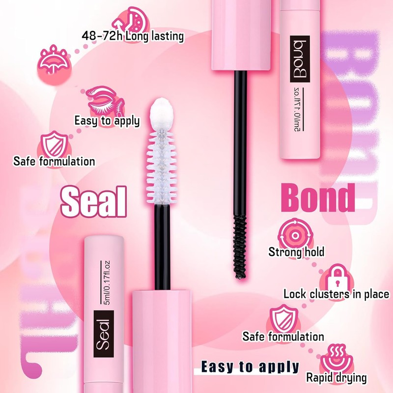 DIY Lash Extension Kit Natural Look Wispy Lash Clusters D