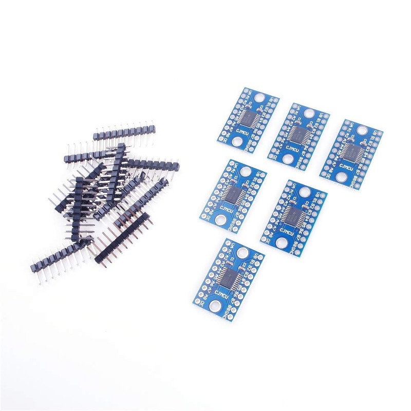 ANGEEK 6pcs TXS0108E 8-Channel Level Conversion Module 8-Bit Bidirectional Voltage
