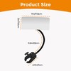 Ludapp Clip-On Security Mirror, 360° Adjustable Convex Desk Rear View