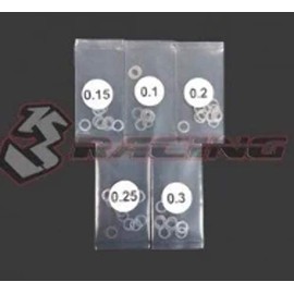 3 Racing Stainless Steel 4 mm simusupe-sa- 0.1///0.15/0.2///0.25/0.3 mm Thickness (10pcs Each, 50-Pack) 3rac – vcl-sw04/V2 