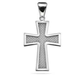 Sterling Silver .925 Cross Pendant Necklace Charm Religious Unisex Jewelry