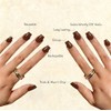 Uñas postizas marrones cuadradas medianas, uñas postizas de gel suaves,