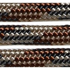 US Ropes Type III Commercial 550 Paracord 100' Hank Made in USA Survival Cord Parachute Outdoor (Brown Blend)