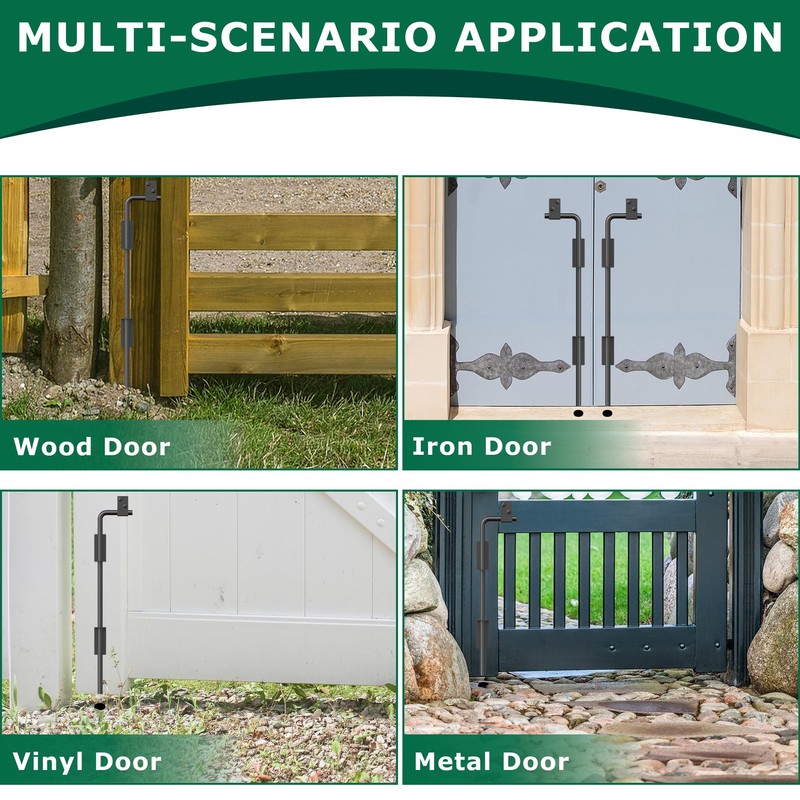 URDOGSL 24" Heavy Duty Cane Bolt Gate Drop Rod with