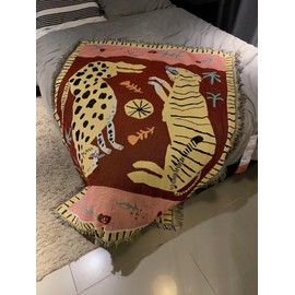 Unique Animal Pattern Leopard Tiger Pink Cheetah, Tiger, Rug Blanket Fashionable, Bedcover 130x160cm……