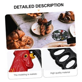MAGICLULU 1pc Decorative Heat Insulation Pad Creative Household Pot Holder for Kitchen Dining Non Slip Rooster Design for Protecting Tables and Countertops