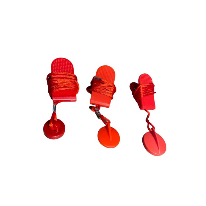 Treadmill Universal Safety Key Set (3 Different Sizes) | Magnetic