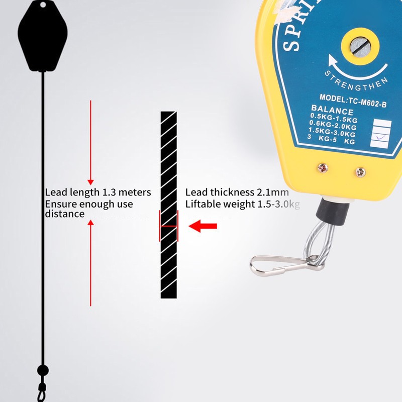 Spring Balancer Adjustable Tension Iron Stainless Steel Tool Holder Hanging