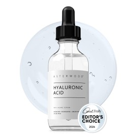 Asterwood Hyaluronic Acid Serum for Face - Plumping, Anti-Aging, Hydrating - Fragrance-Free - 2 Fl Oz