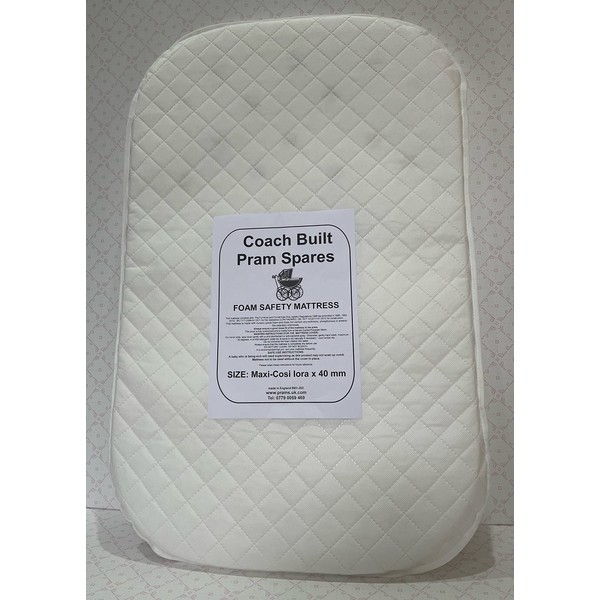 Mattress For Maxi-Cosi Lora Iora Deluxe Padded With Zipped Removable Cover Sunnybabies 80 x 50 x 4cm