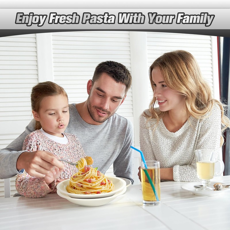Sailnovo Pasta Maker Machine, 180 Roller Pasta Maker, 9 Adjustable