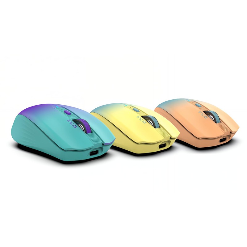 Inca Mouse IWM-511RS 1600 DPI Wrls BT 6D Button Yellow