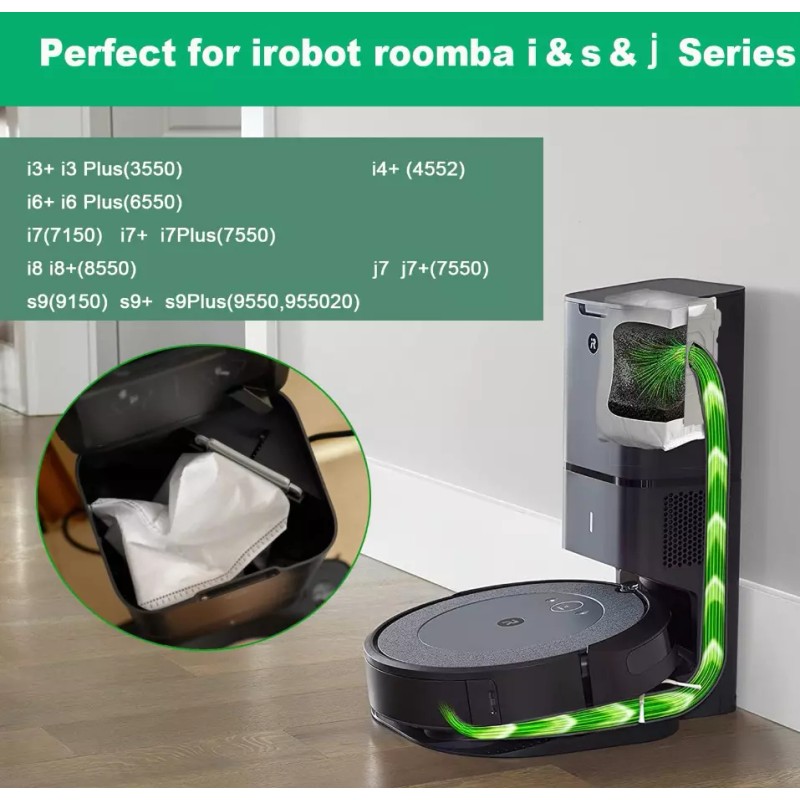 For iRobot 10-Pk Vacuum Bags Replacement iRobot Roomba i1+ i3+