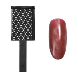 Rolabling 9 Patterns 3D Cat Eye Gel Polish Nail Magnet Tool for Nail Art Design Magnetic LED Polish Soak Off UV Gel DIY Magnet Stick Manicure Art Tools Kit for Salon Studio or Home (06, Diamond)