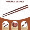Piriuuo 2 Pairs Foldable Wood Chopsticks, Travel Chopsticks Portable Chopsticks