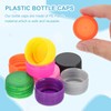 sourcing map 50pcs Plastic Bottle Caps, 30mm Bottle Screw Lid