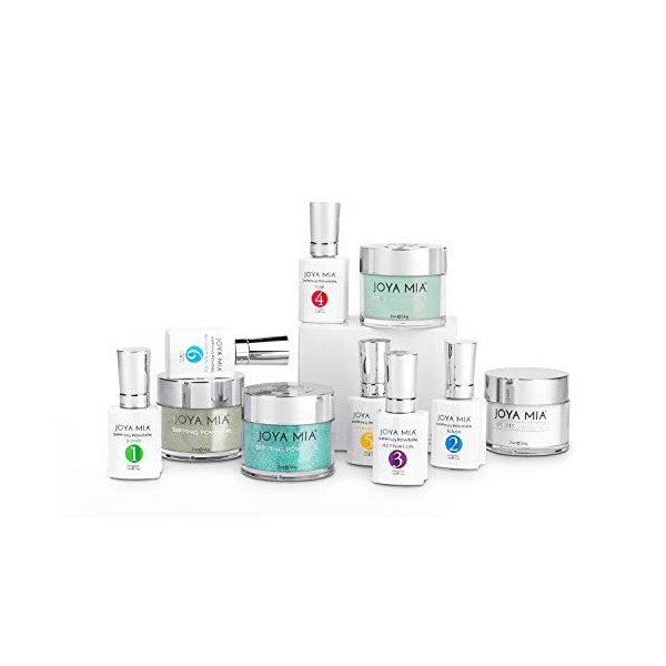 Joya Mia Complete Nail Dipping Powder Starter Kit with Powders,