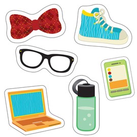 Carson Dellosa – Hipster Gear Mini Colorful Cut-Outs, Classroom Décor, 36 Pieces