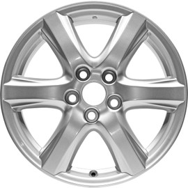 Factory Wheel Replacement New 17x7"" 17 Inch 6 Spoke Aluminum Alloy Wheel Rim for Toyota Camry 2007 2008 2009 2010 | ALY69497U20N | Direct Fit - OE Stock Specs, Silver