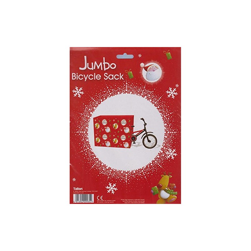 Tallon Christmas Bike Bag Wrap Extra Large Sack Universal Bicycle