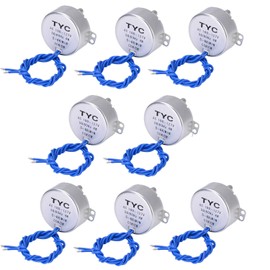 Electric Synchron Motor Synchronous Synchron Motor turntable Motor Cup Turner Motor 110V 100-127VAC 50/60 Hz 4W 5-6RPM/MIN CCW/CW Direction for Hand-Made,School Project,Model or Guide (8PCS/5-6RPM)