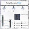 Fohil Solar String Lights Snowflake100LED 12M 8 Modes Waterproof Outdoor