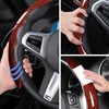 Car Steering Wheel Cover Set Bright Carbon Fiber Wrap Non-Slip
