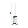 Gedy Biagio Brush, Stainless Steel Thermoplastic Resins, White, 11,4x7,7x45cm