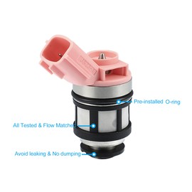 X AUTOHAUX 6 Pcs 16600-9S200 16600-1B000 Car Fuel Injector Nozzle for Nissan Quest Frontier Xterra 3.3L 2003-2004 for Infiniti QX4 3.3L 1997-2000
