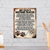 MY DOG'S BEDTIME PRAYER RETRO STYLE METAL TIN SIGN/PLAQUE (SCHNAUZER)