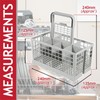 SPARES2GO Cutlery Basket Caddy Cage for Bosch Dishwasher (Removable Handle,