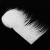 2x60Inch White Faux Fur Shaggy Plush Faux Fur Fabric Precut