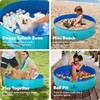 SLOOSH Foldable Dog Kiddie Pool - Portable Hard Plastic Doggie